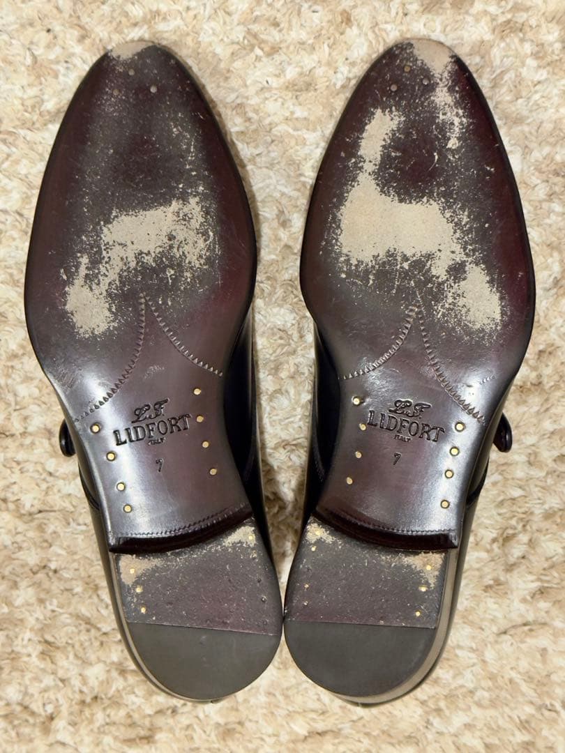 [ちゃまま]LARDINブルレザーシングルモンクストラップシューズ