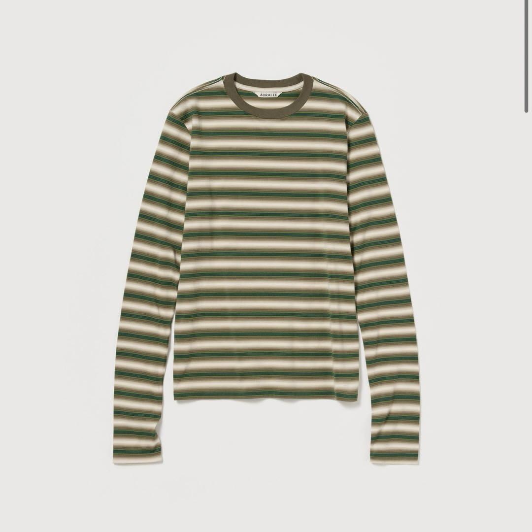 トップス GRADIENT STRIPE JERSEY L/S TEE