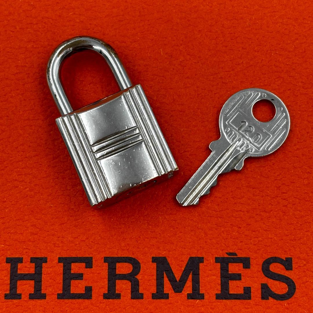 HERMÈS エルメス カデナ/南京錠 鍵セット No.120 シルバー