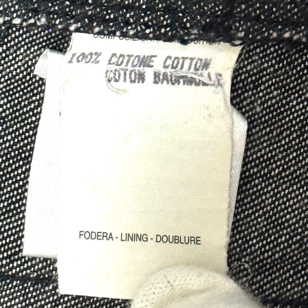 美品　グッチ デニムジャケット ブラック　コットン100%　サイズ42
