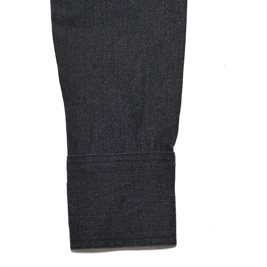 美品　グッチ デニムジャケット ブラック　コットン100%　サイズ42