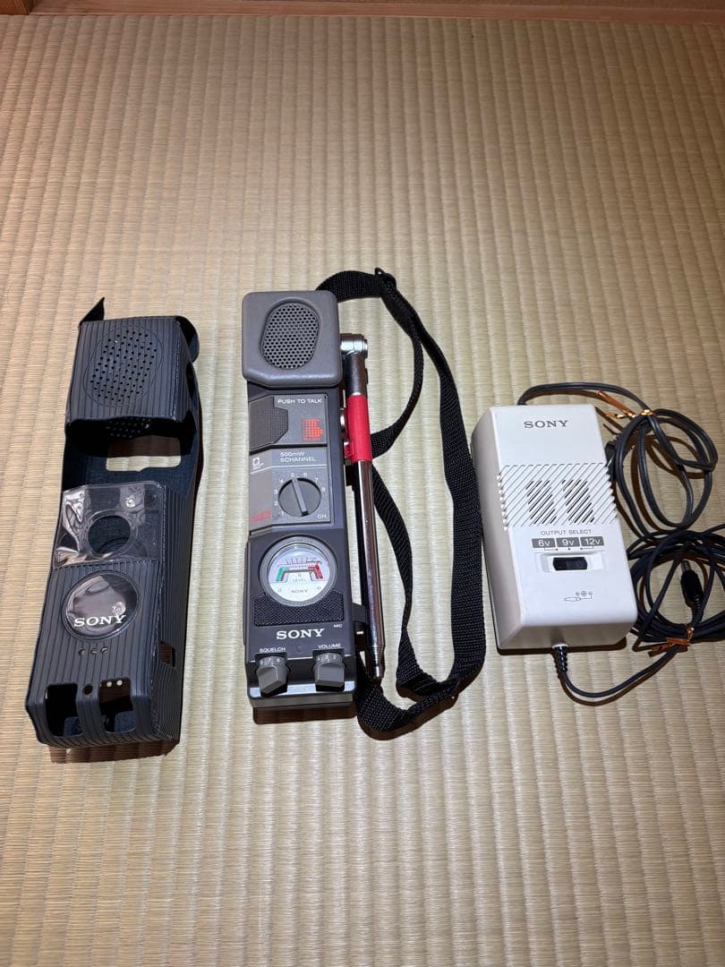 SONY ICB-87Rトランシーバー カバー付きとアダプターセット