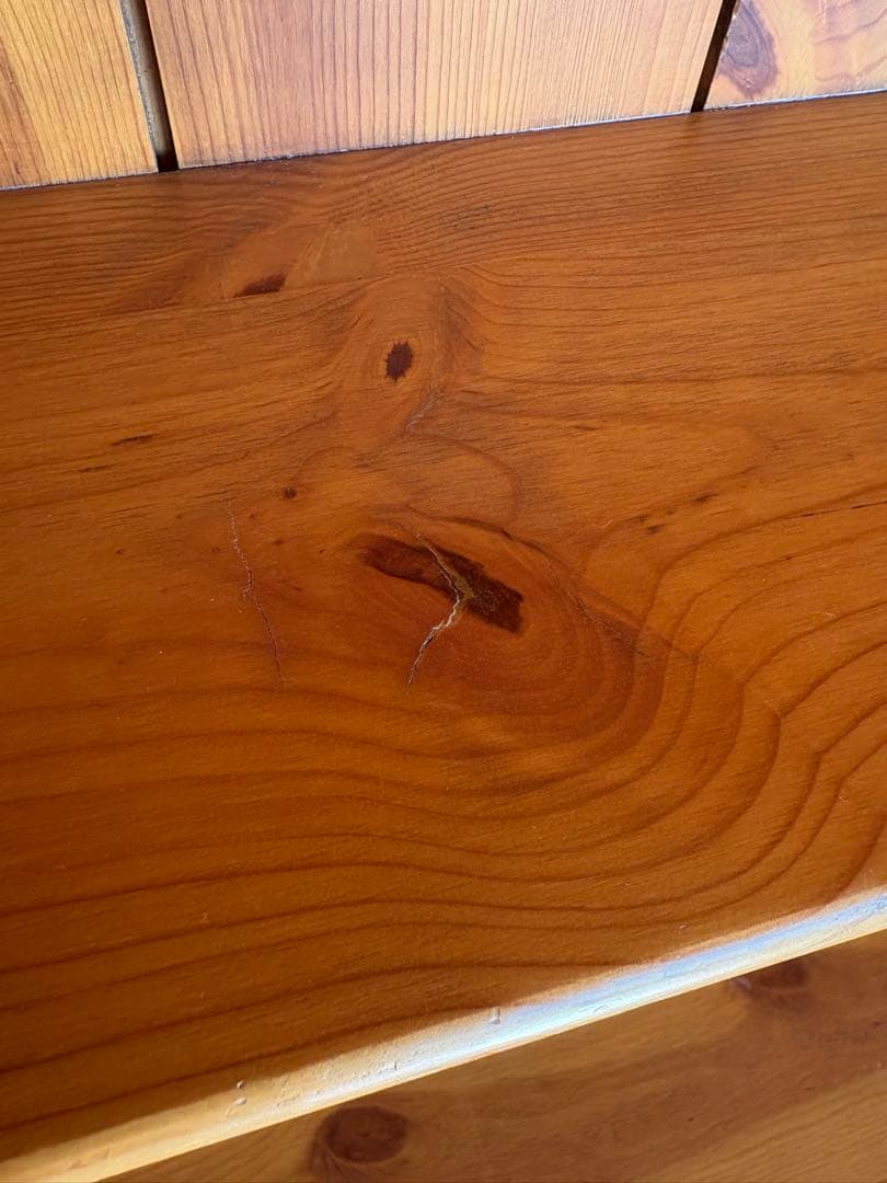 無垢材カントリーカップボード食器棚 k factory アントステラ系　送料込み