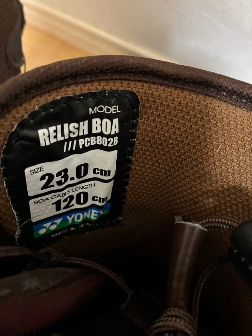 【未使用品】YONEX RELISH BOA 23㎝ スノボブーツ　レディース