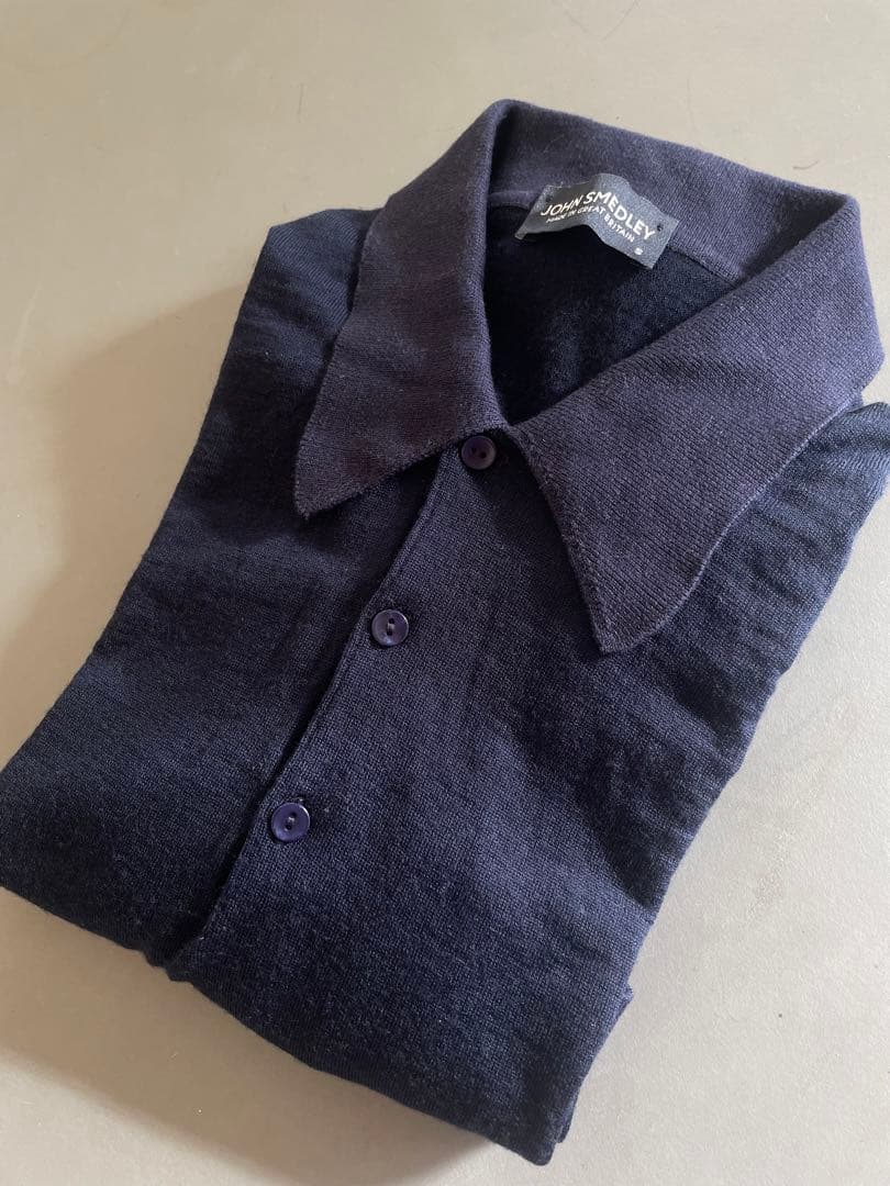 JOHN Smedleyウール ポロシャツ　リーミルズ正規品