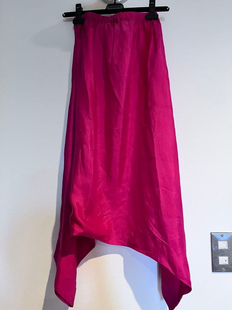 キャリコ シルク　パンツ　サルエルパンツ