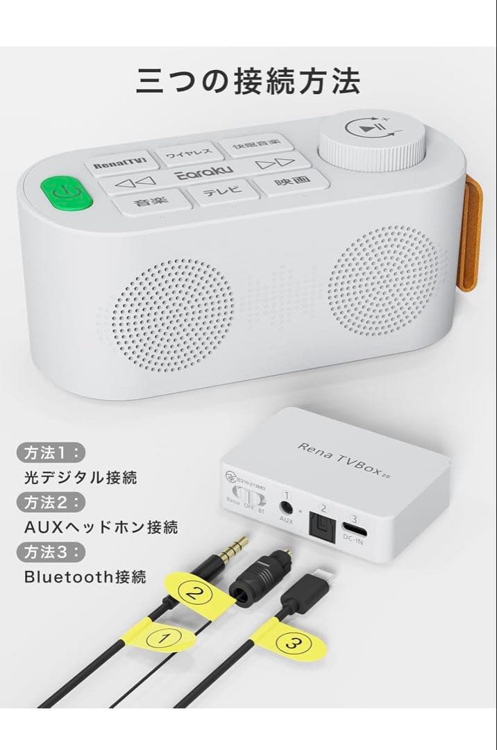 Earaku(イアラク) Renova Sound採用 お手元スピーカー