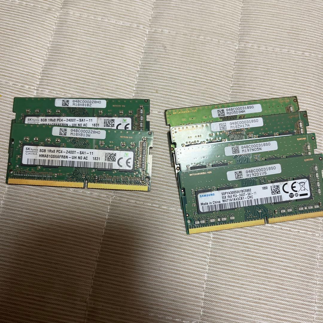 ノート用メモリ　SODIMM DDR4 48GB(8GB×6枚)