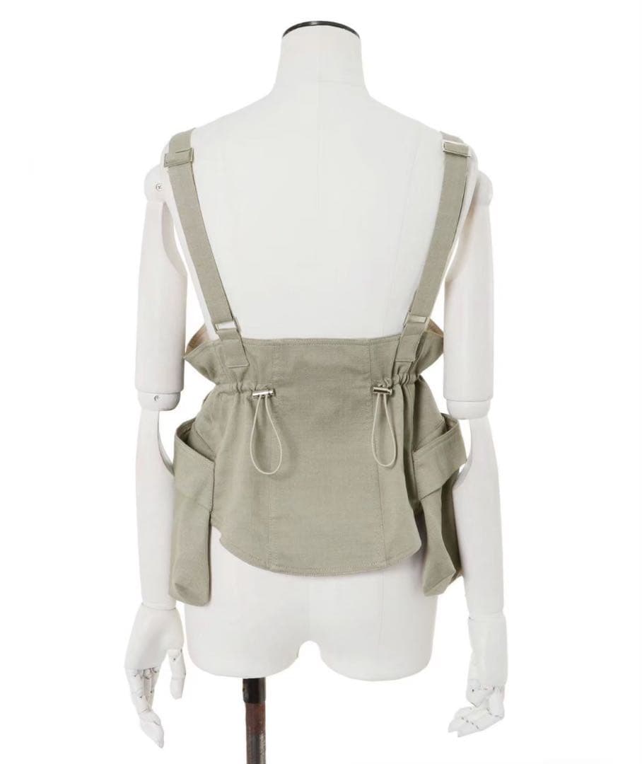 UN3D コルセットディティールベルト・ブラック