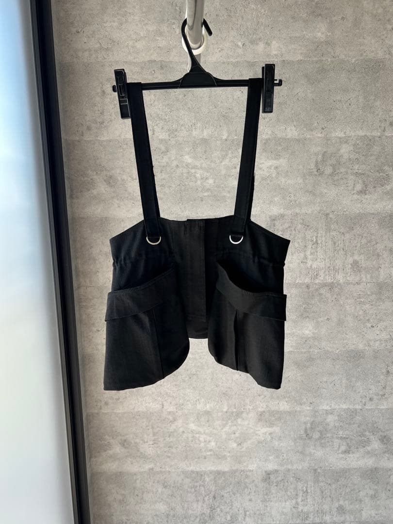 UN3D コルセットディティールベルト・ブラック