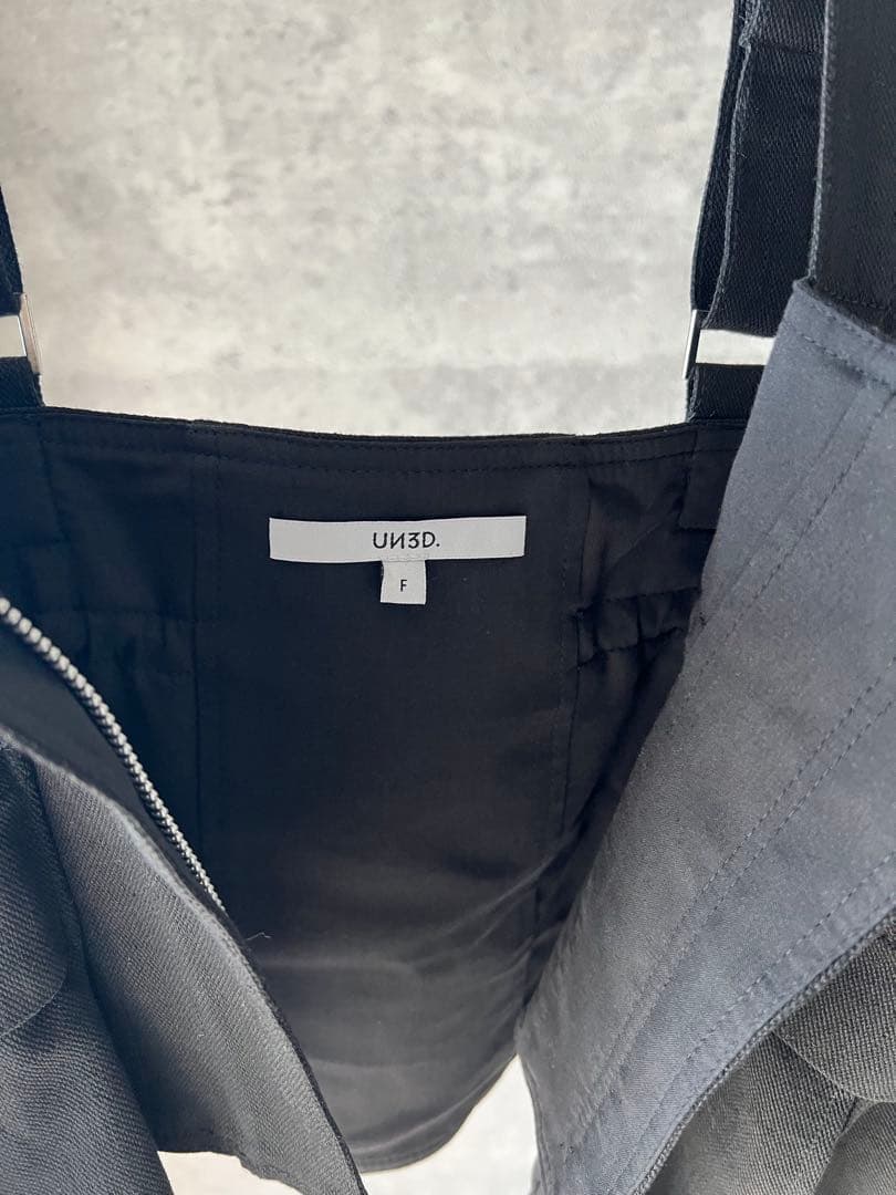 UN3D コルセットディティールベルト・ブラック