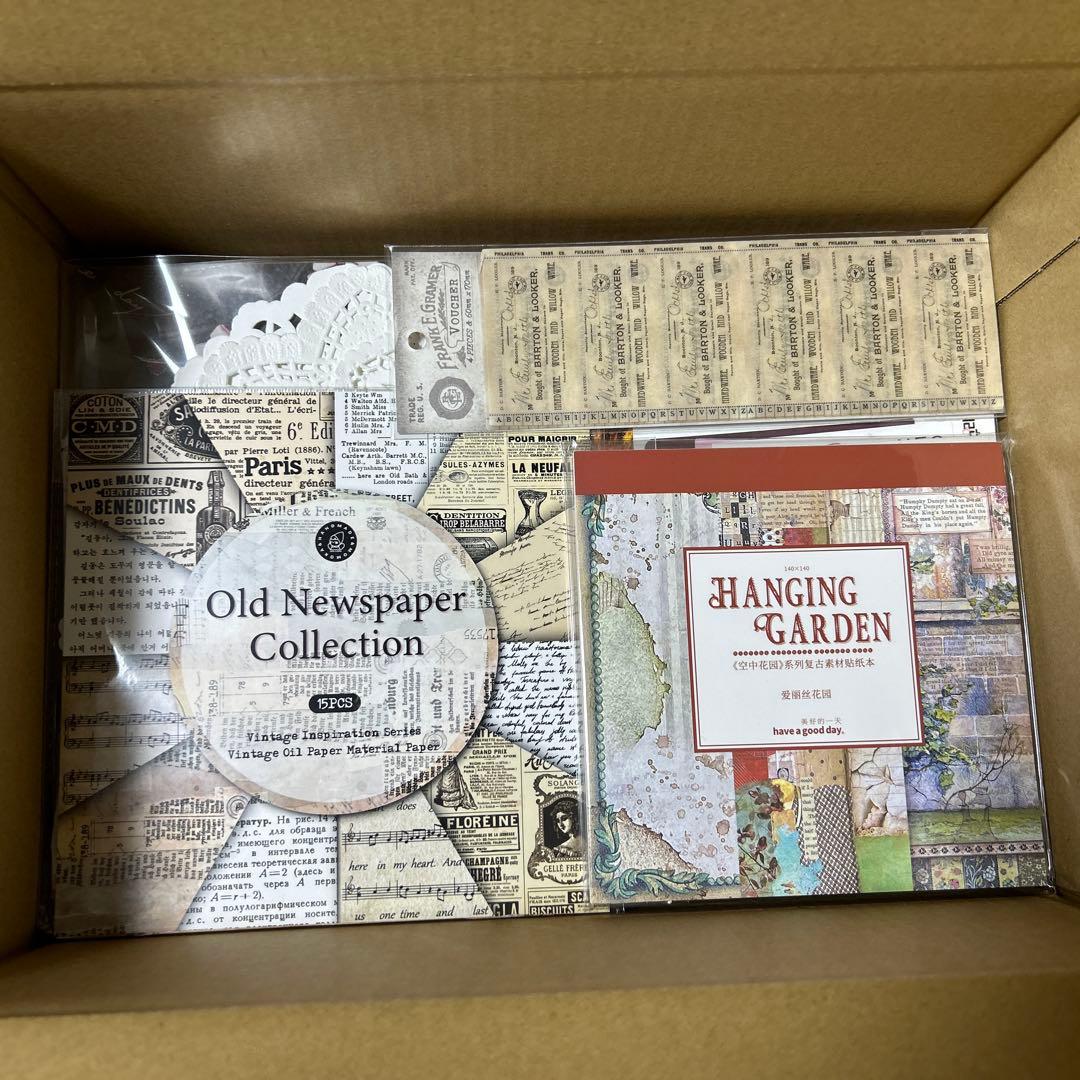 ✨️最終値下げ✨️コラージュ素材 海外マステ デザインペーパー まとめ売り⑪