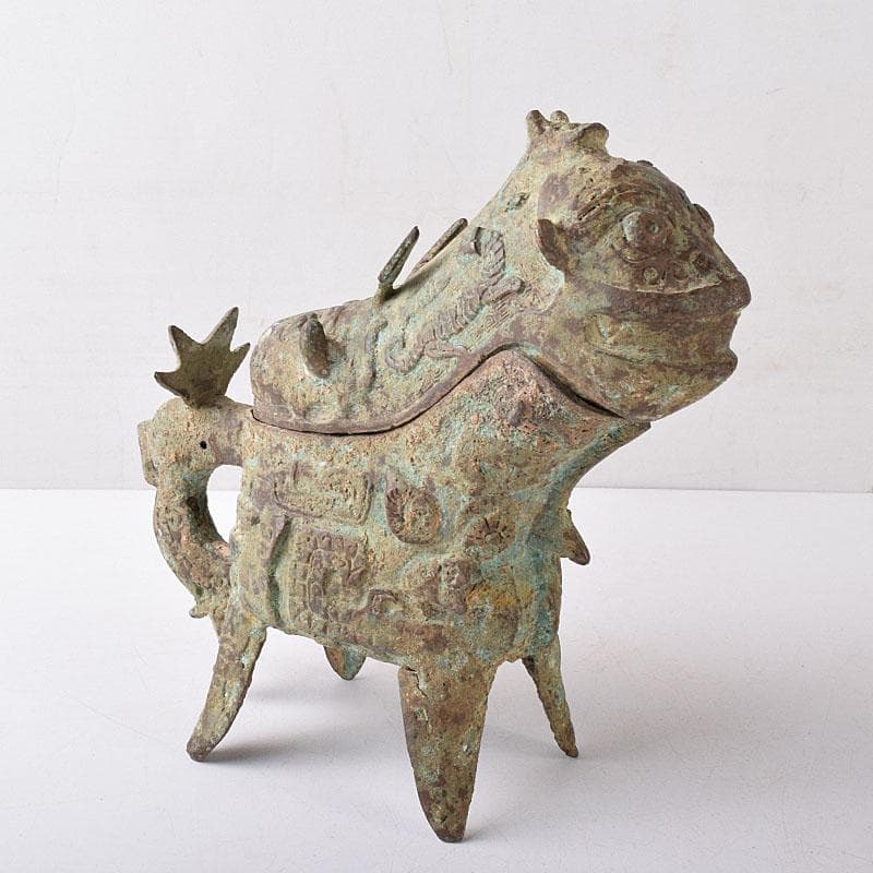 yoshi2000　中国　古銅青銅　獣面　ジコウ　觥　V R8280