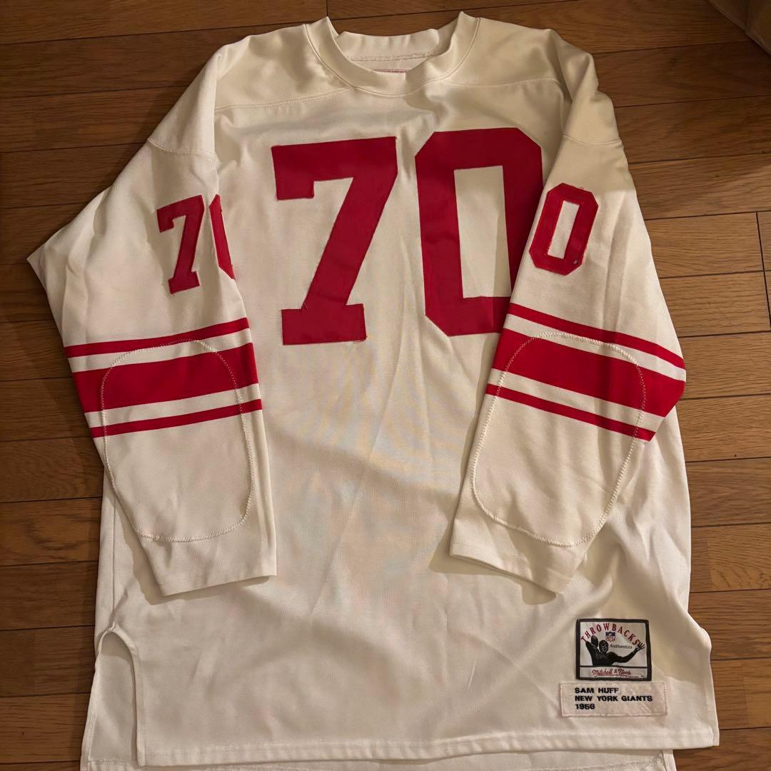 シャツ Mitchell&ness sam huffed New York giants