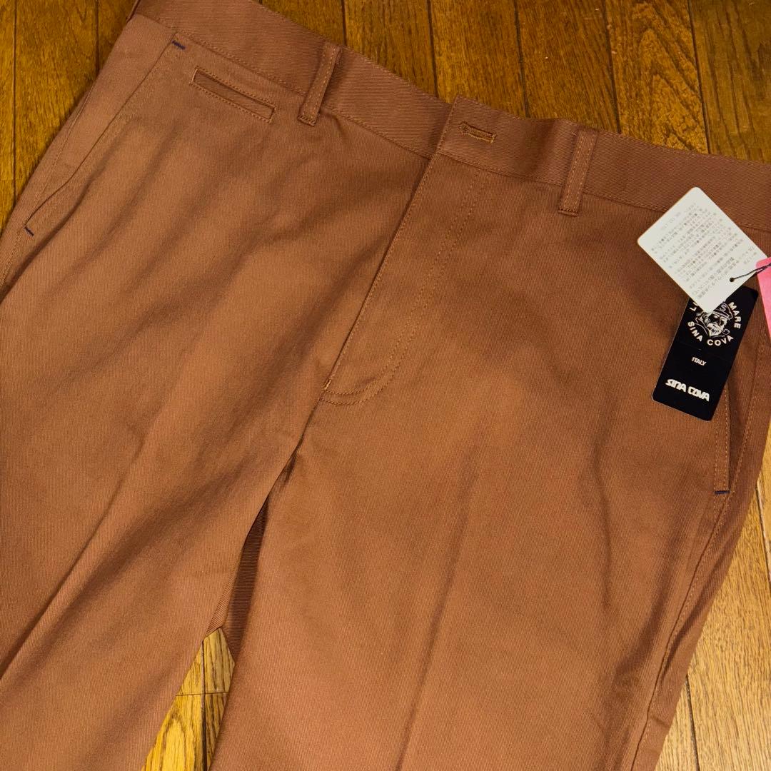 新品、オーバーサイズ、シナコバ　パンツ　サイズ3L 92、明るいブラウン