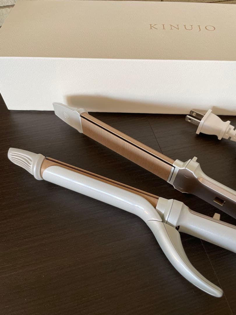 KINUJO 2wayヘアアイロン ホワイト 絹女