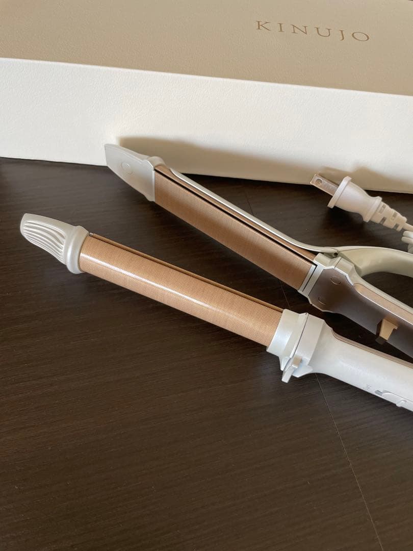 KINUJO 2wayヘアアイロン ホワイト 絹女