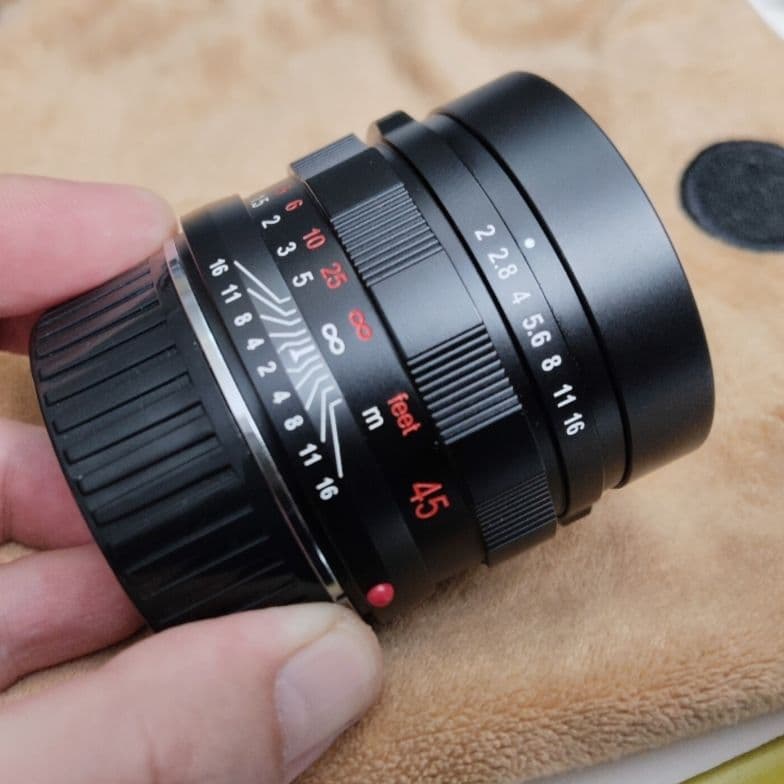 leica Mマウント CONTAX G 45mm F2 レンズ 改造済