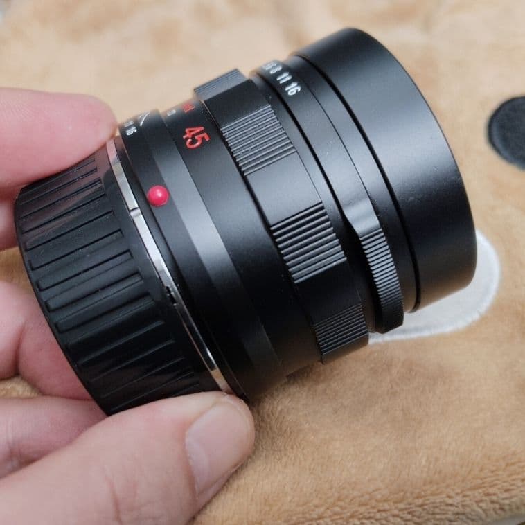 leica Mマウント CONTAX G 45mm F2 レンズ 改造済