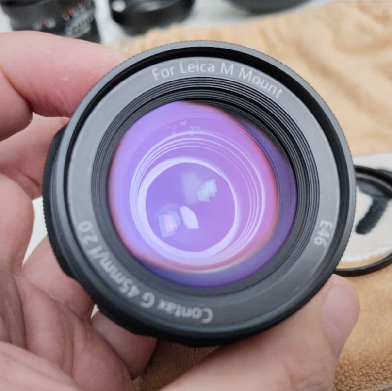 leica Mマウント CONTAX G 45mm F2 レンズ 改造済