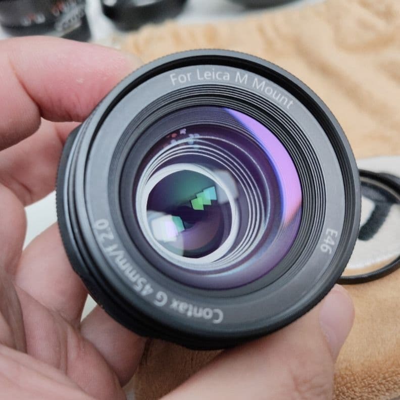leica Mマウント CONTAX G 45mm F2 レンズ 改造済