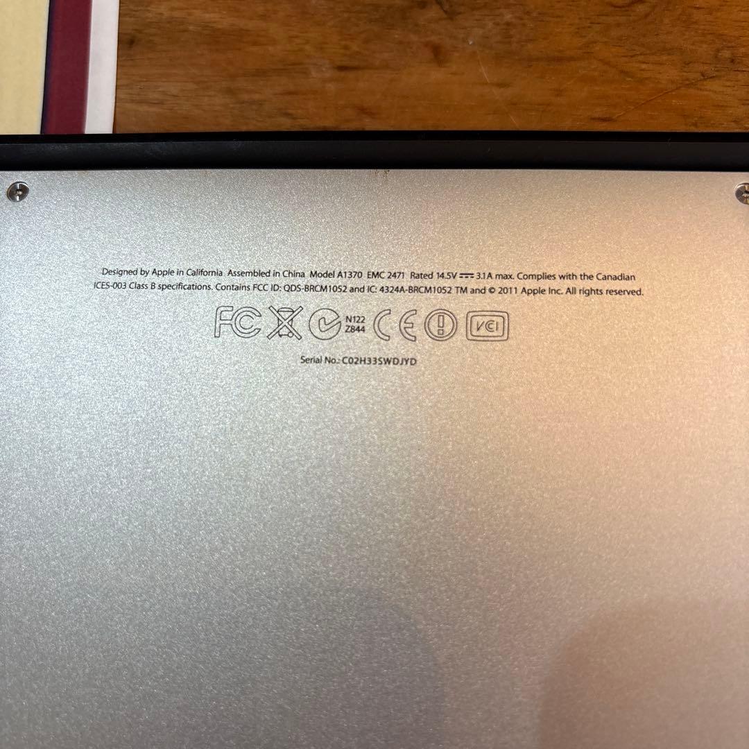 M*o様 MacBook Air 11-inch, Mid A1370