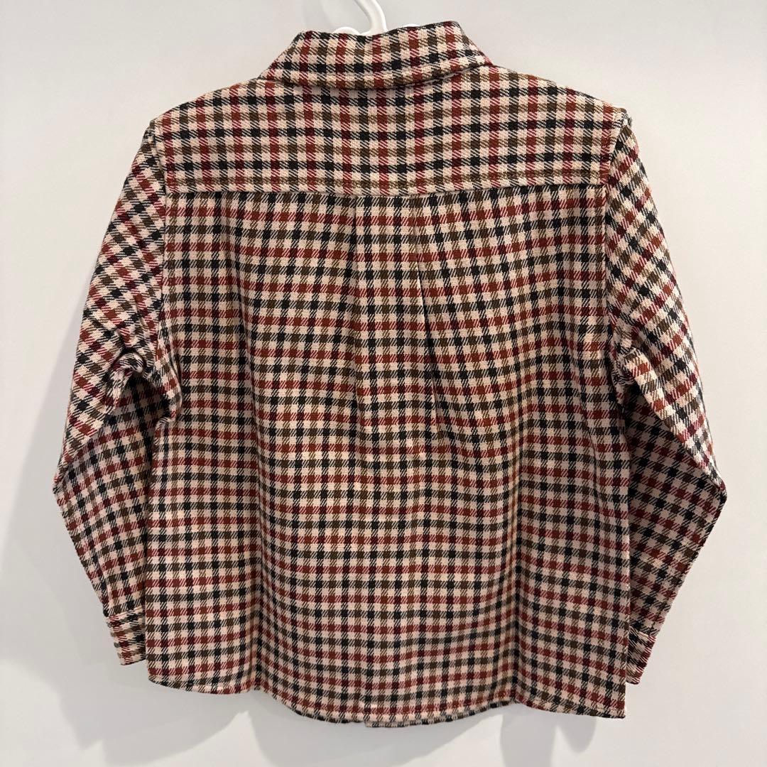 【美品】ミキハウス　長袖シャツ　ブラウス　100 秋冬　子供服　現行品