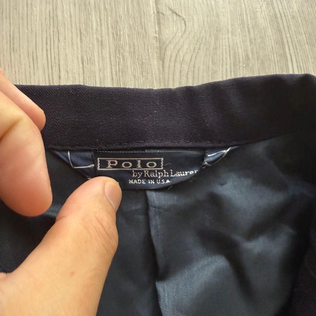 POLO Ralph Lauren 80's 紺ブレ USA製 三角タグ