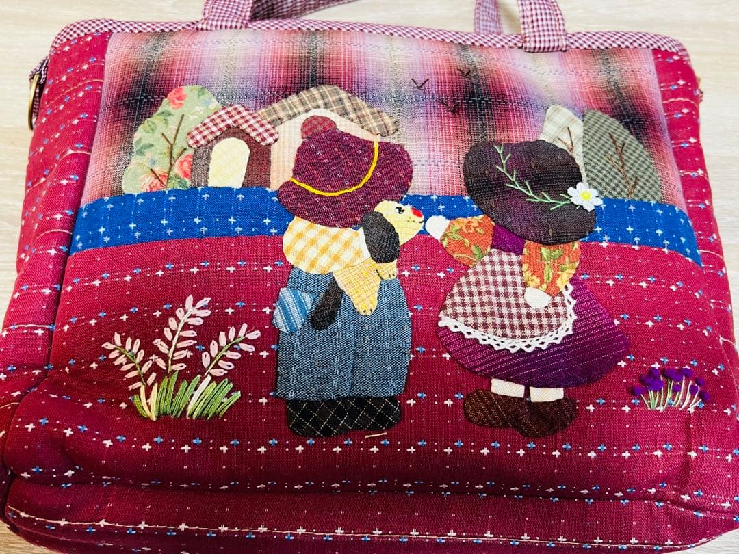 ★新作★スーちゃん＆ビリーくん＆いぬ＊2WAY（トート・ショルダー）レッド系