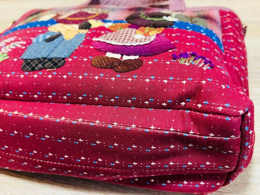 ★新作★スーちゃん＆ビリーくん＆いぬ＊2WAY（トート・ショルダー）レッド系