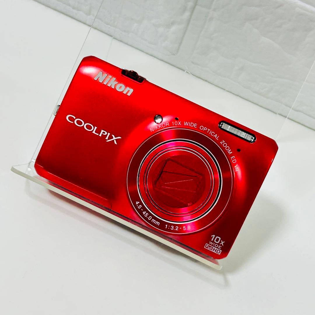 【極美品】Nikon COOLPIX S6300 レッド 赤 コンデジ