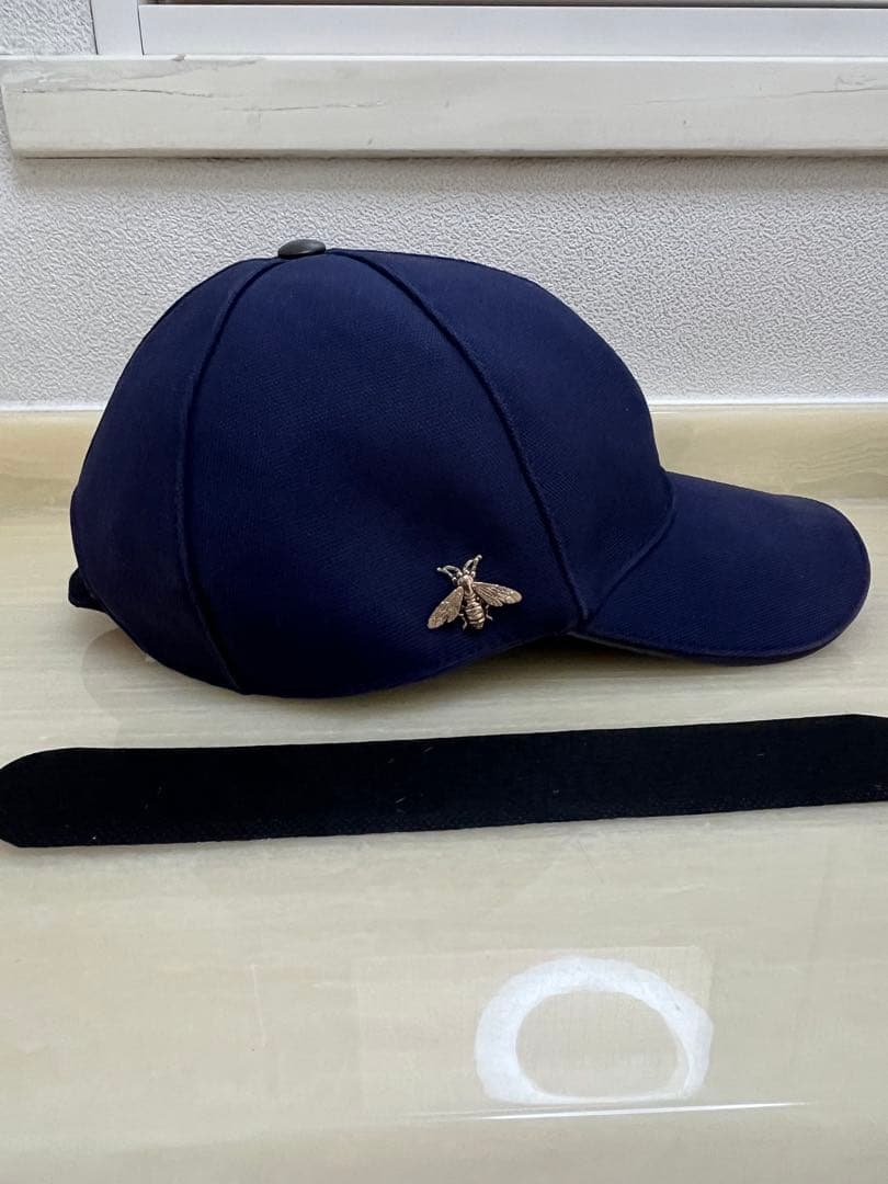 GUCCI ネイビー ベースボールキャップ