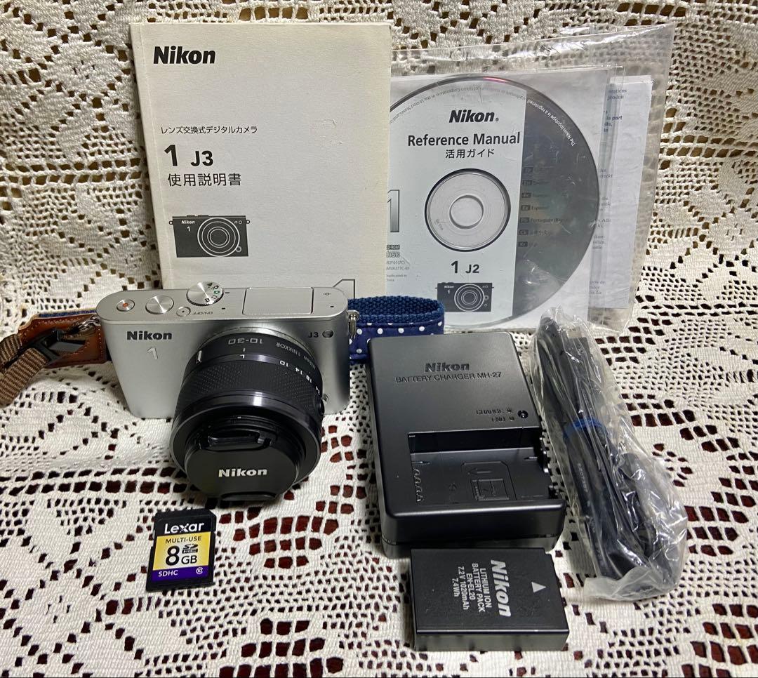 Nikon 1 J3 ミラーレスカメラ シルバーカメラケース付き
