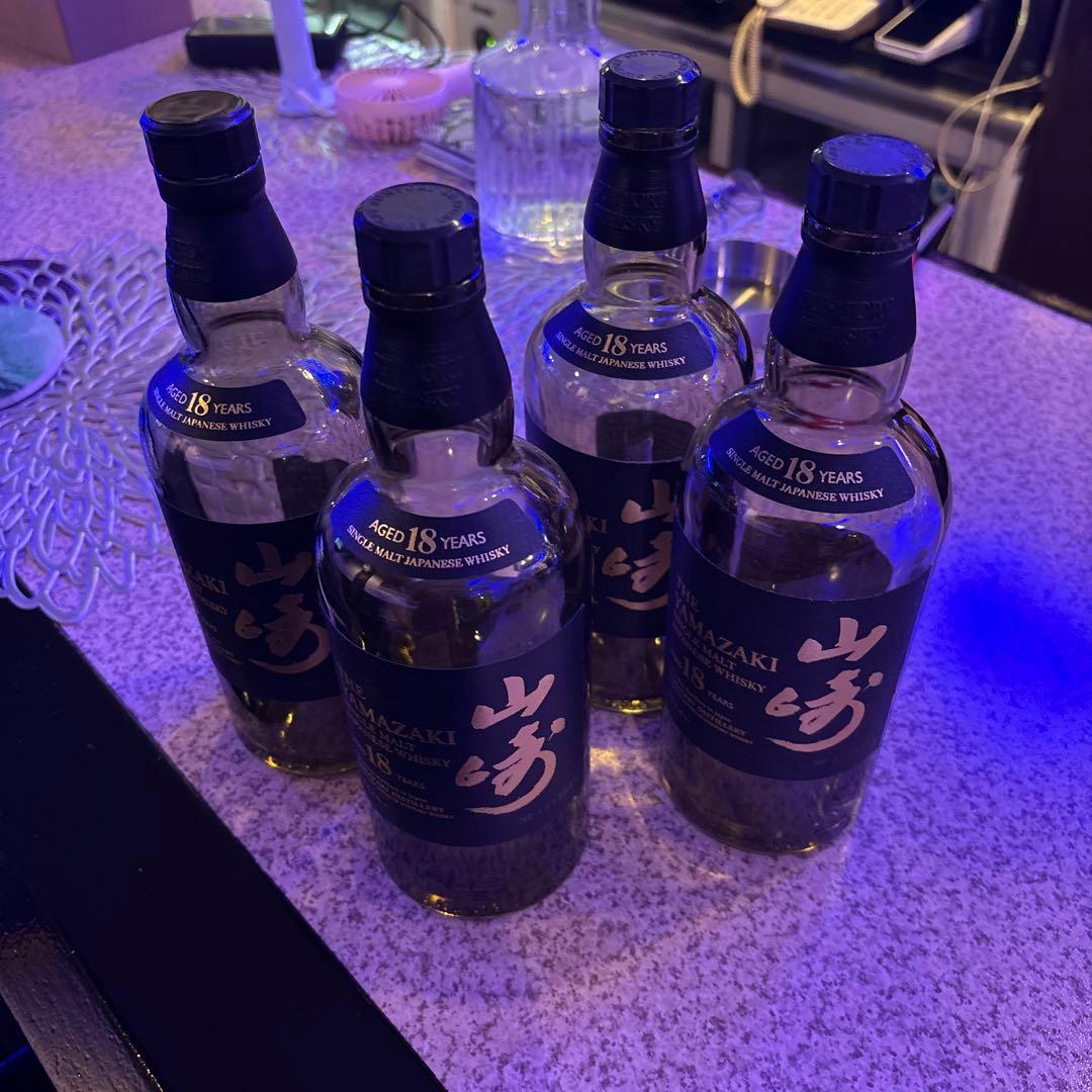 や*き様 【即購入可能】山﨑18年空瓶空き箱4本セット