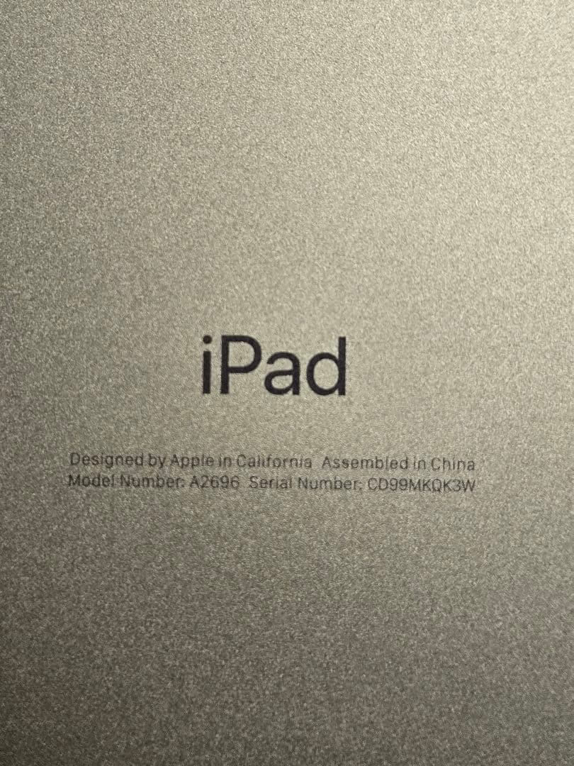 値下げしました✴美品✴ipad 第10世代　64GB Wifi イエロー