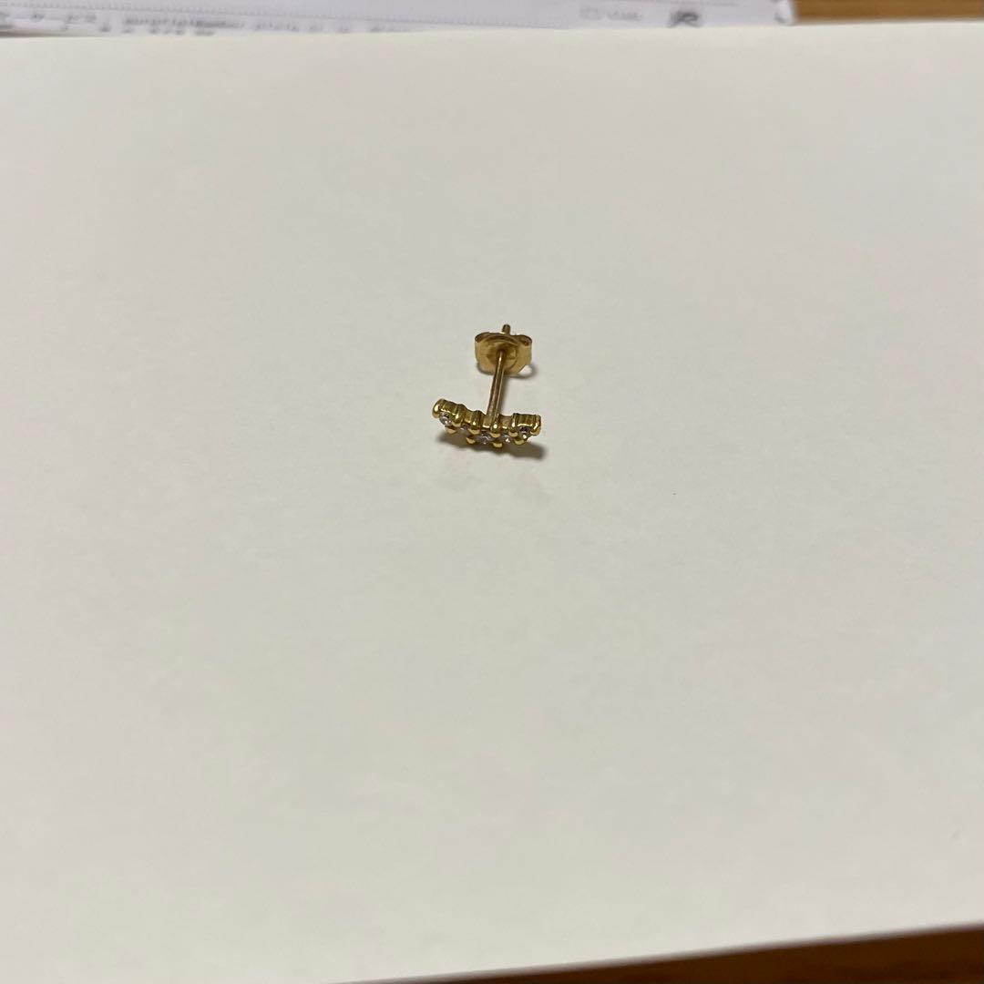 専用TAKAMI333様 ピナコテーカ ムーン ダイヤモンド スタッド ピアス