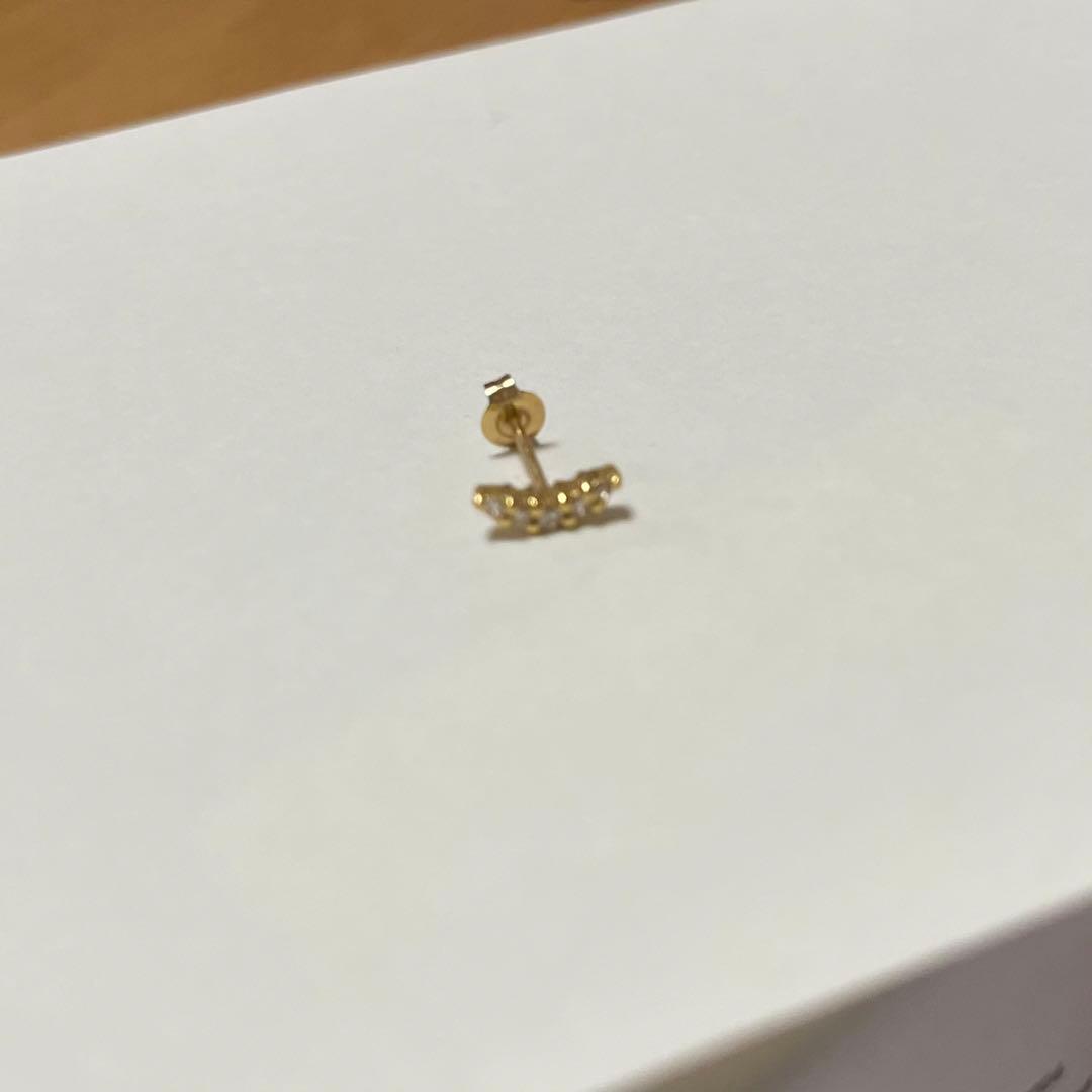 専用TAKAMI333様 ピナコテーカ ムーン ダイヤモンド スタッド ピアス