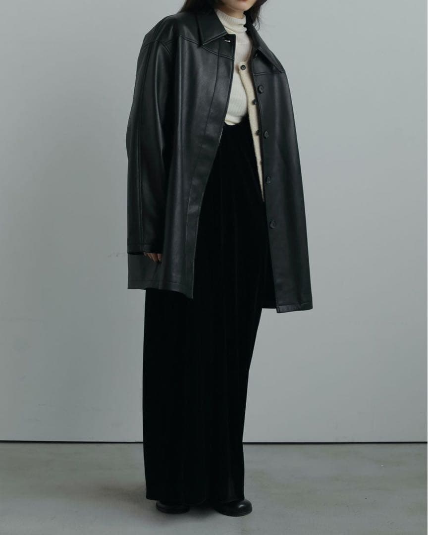 新品未使用　anuke ベロアUネックワンピース ブラック 38 完売品