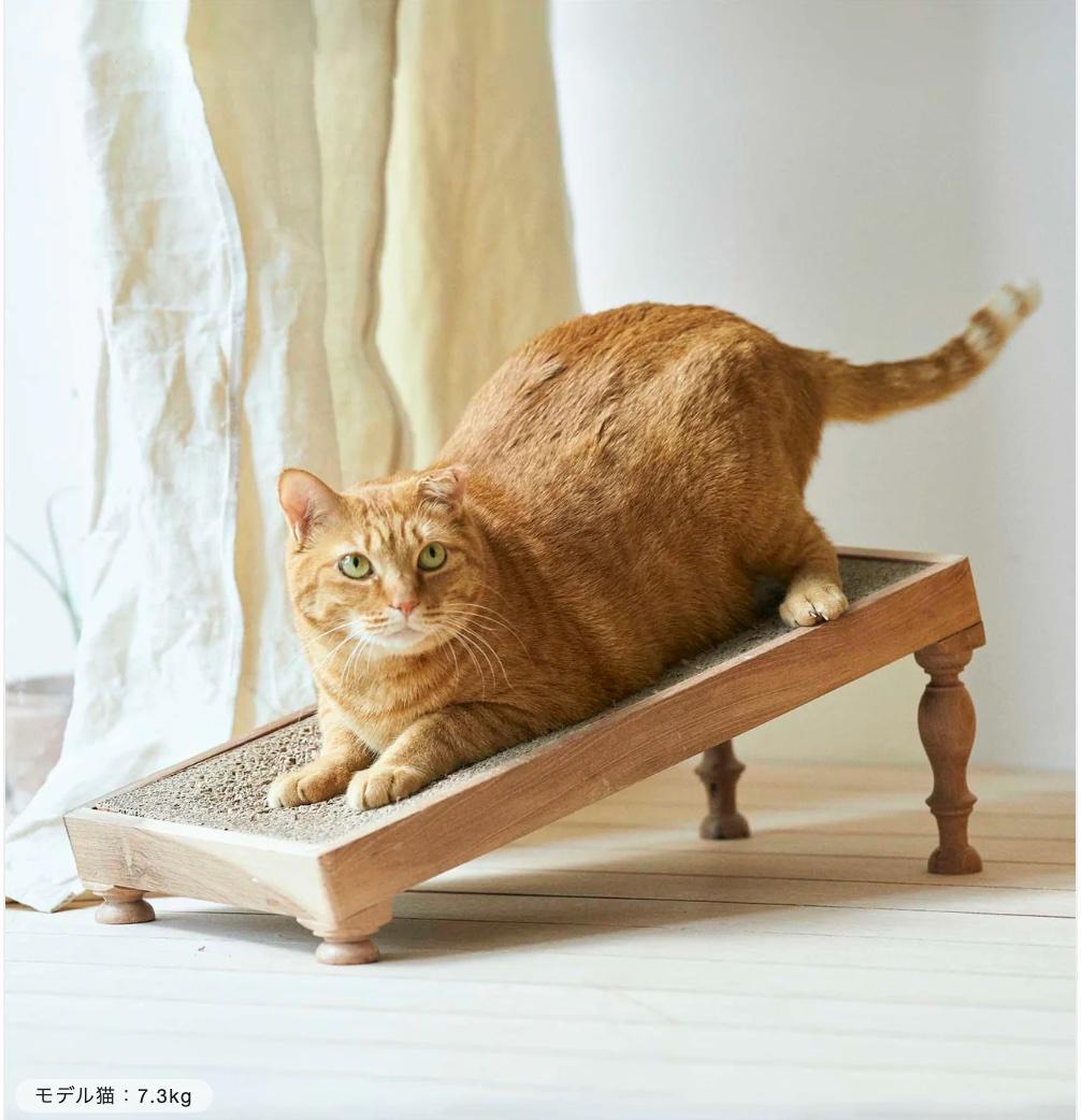 【美品】オルネコ　クルミの木の爪とぎ