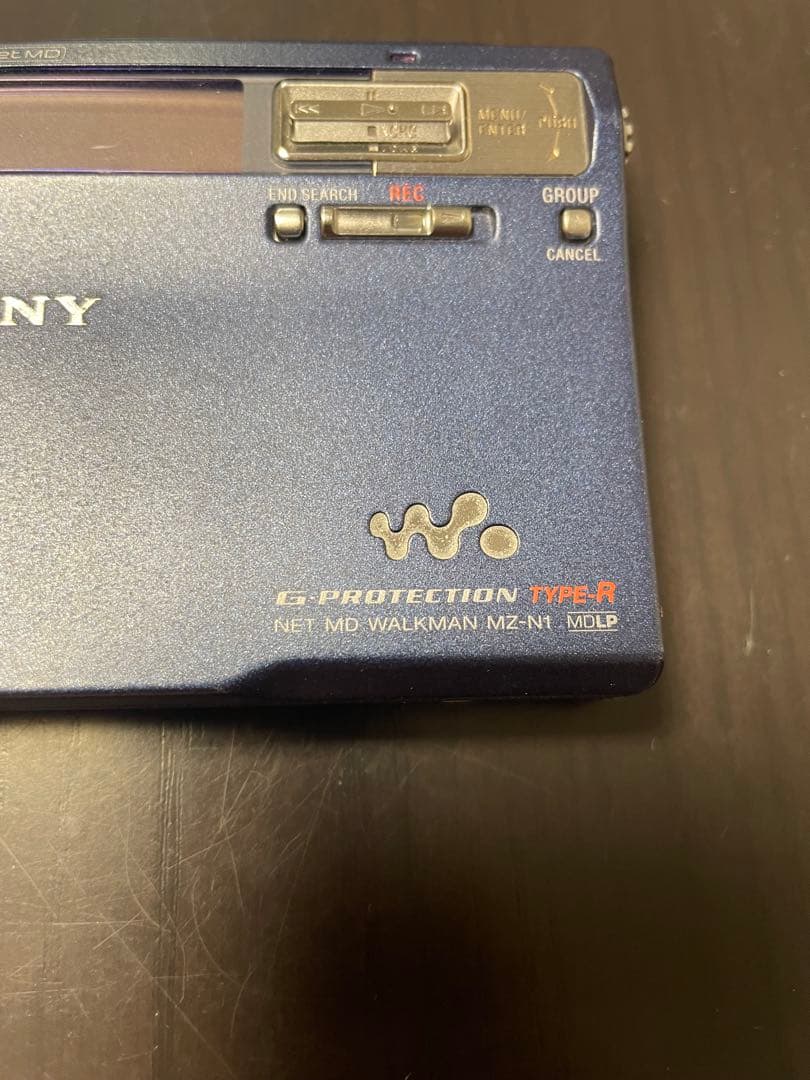 ジャンク SONY ソニー MD WALKMAN MZ-N1 青 ウォークマン