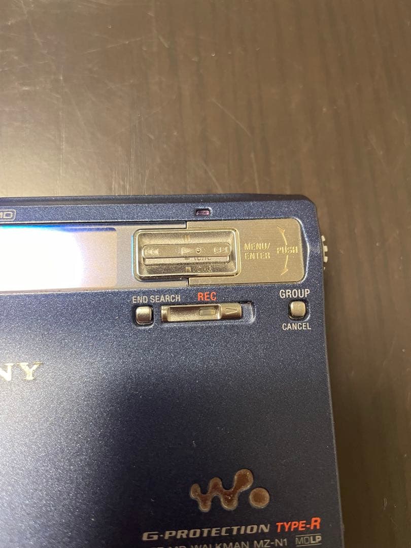 ジャンク SONY ソニー MD WALKMAN MZ-N1 青 ウォークマン