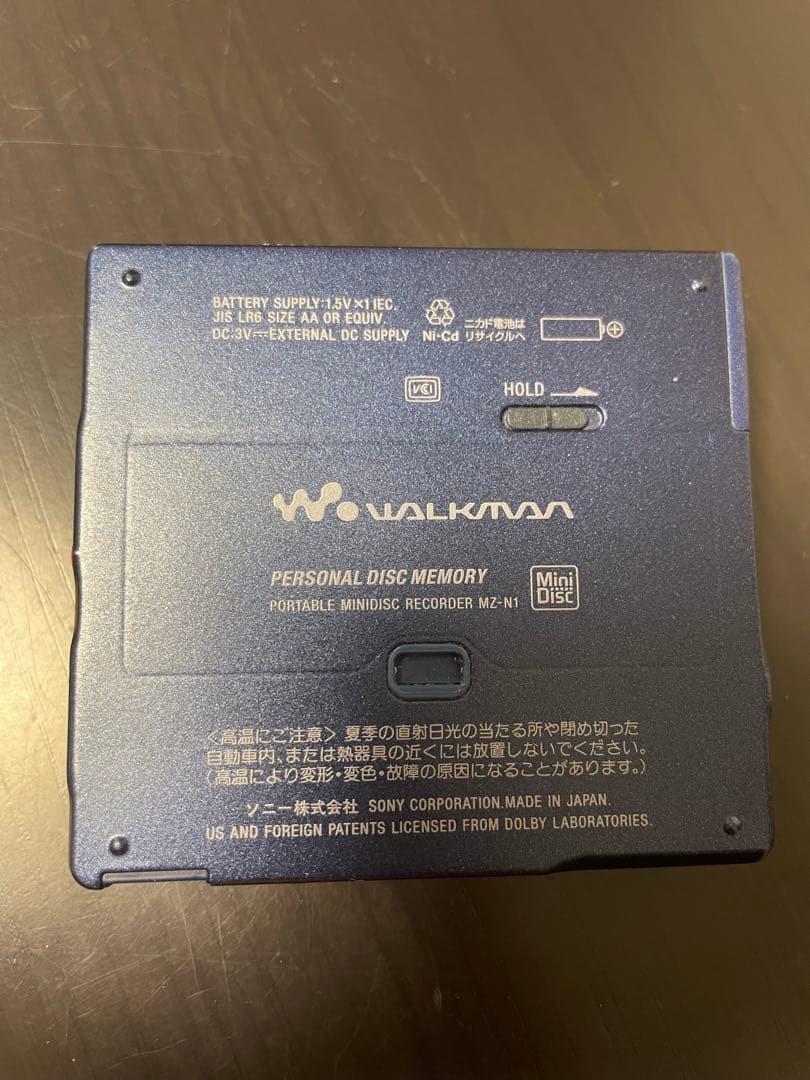ジャンク SONY ソニー MD WALKMAN MZ-N1 青 ウォークマン