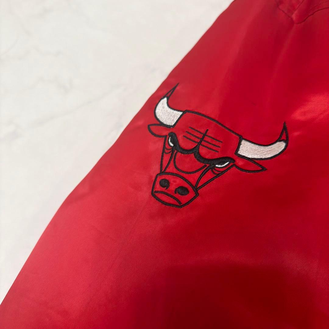 JH Design　NBA　シカゴブルズ　スタジャン　刺繍ロゴ　両面ロゴ