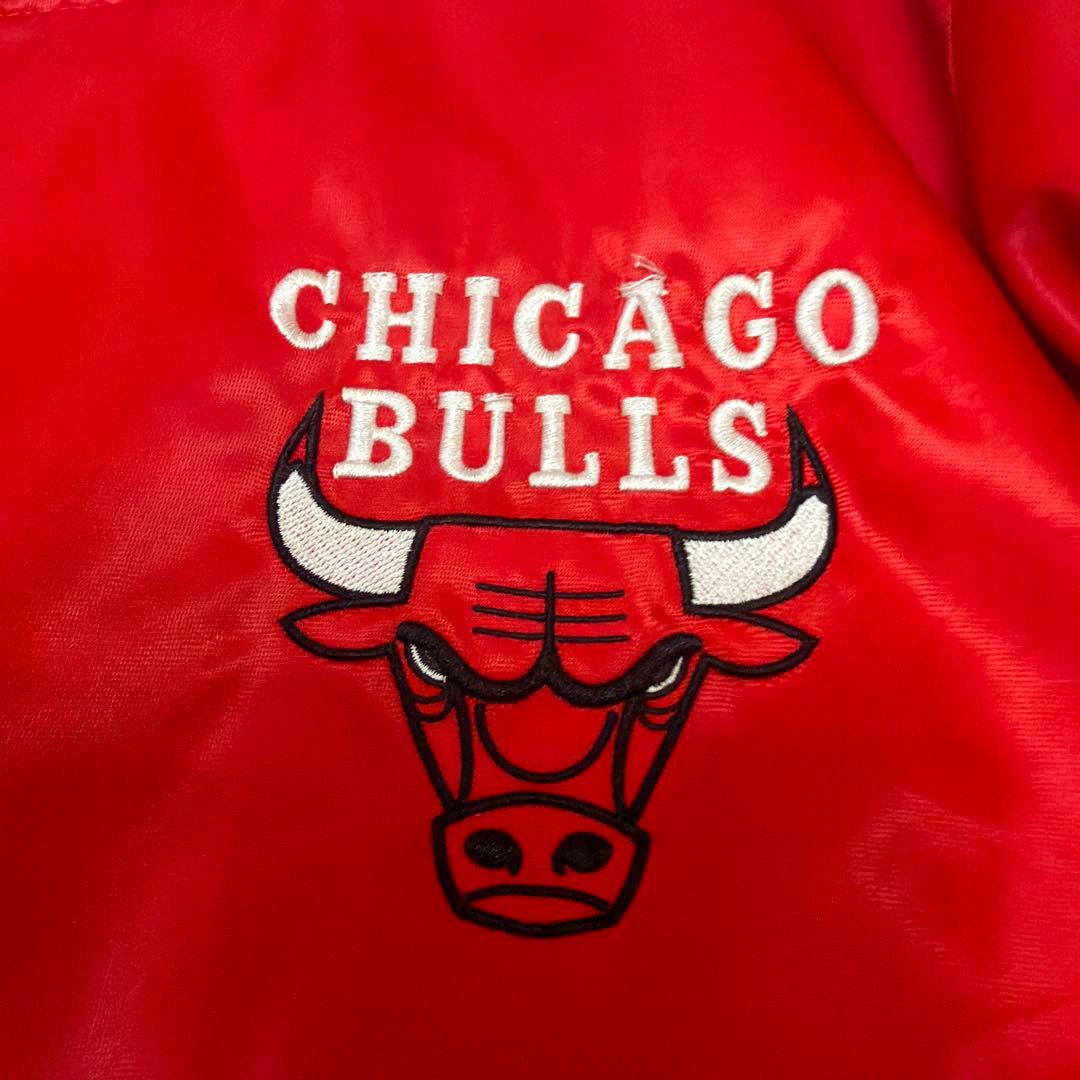 JH Design　NBA　シカゴブルズ　スタジャン　刺繍ロゴ　両面ロゴ