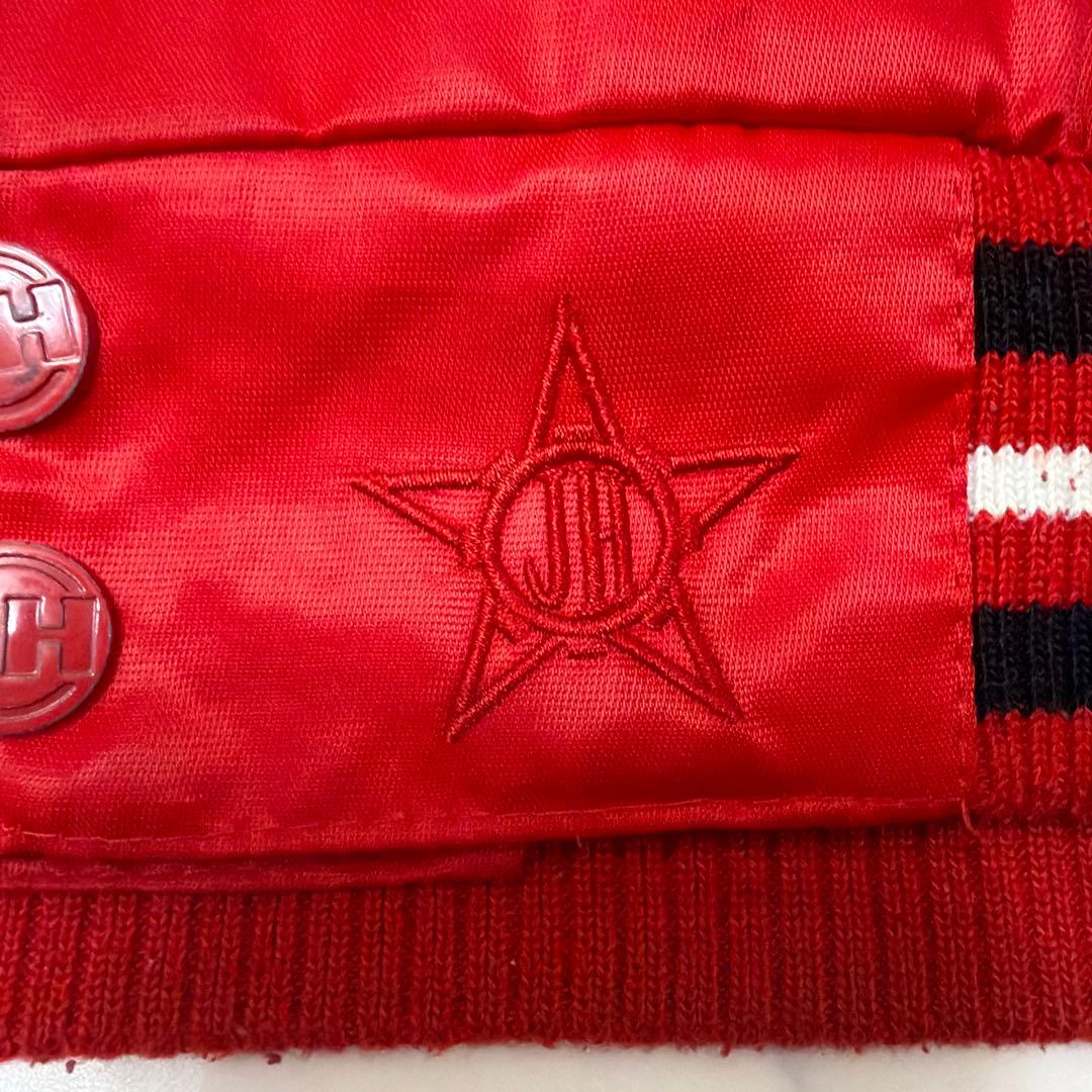 JH Design　NBA　シカゴブルズ　スタジャン　刺繍ロゴ　両面ロゴ