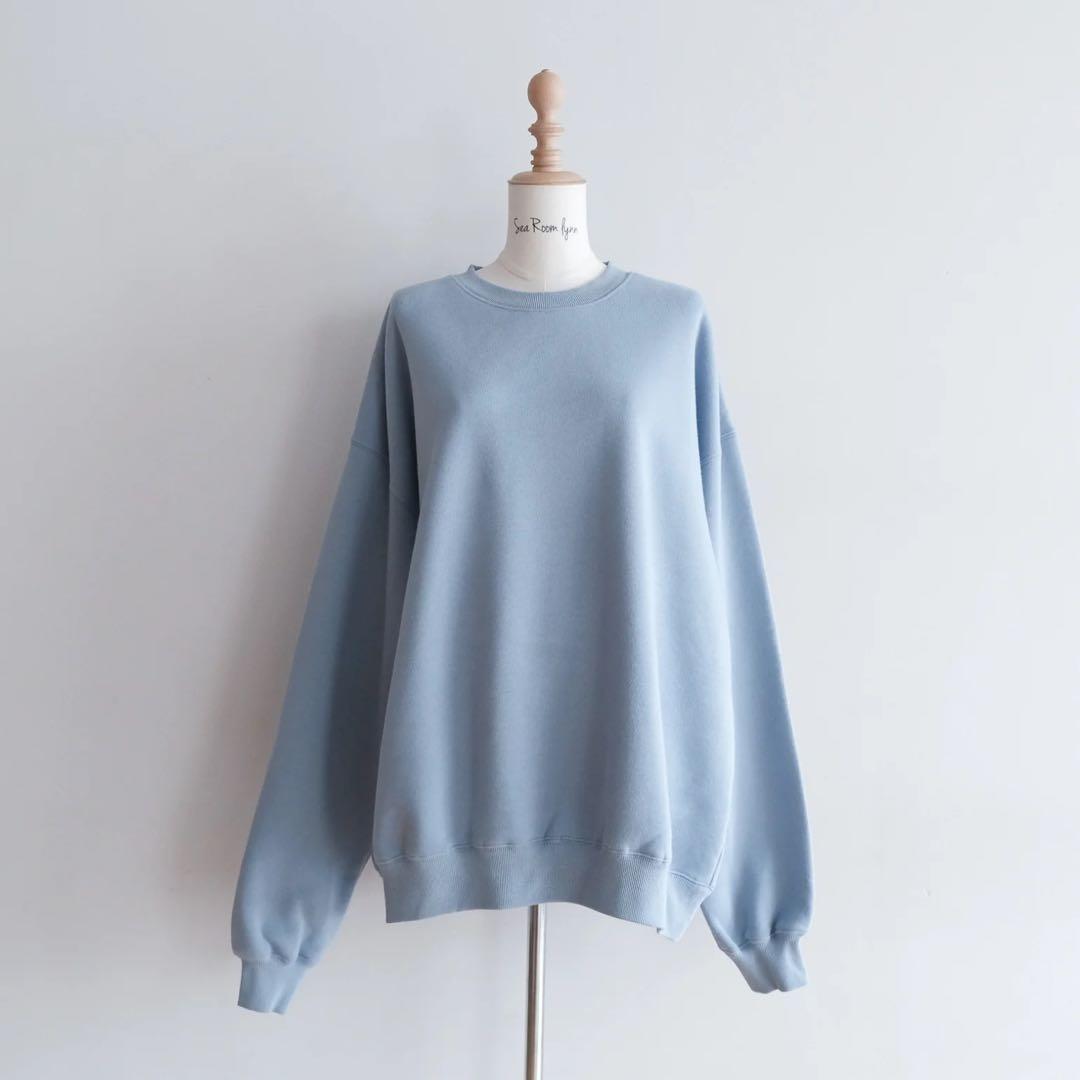 新品SeaRoomlynn Volume Sweat プルオーバー ライトブルー