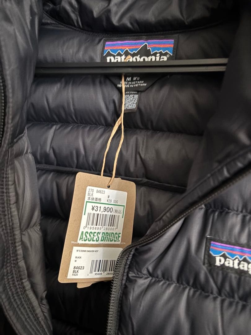 【新品】Patagonia ダウンセーターベスト M 黒