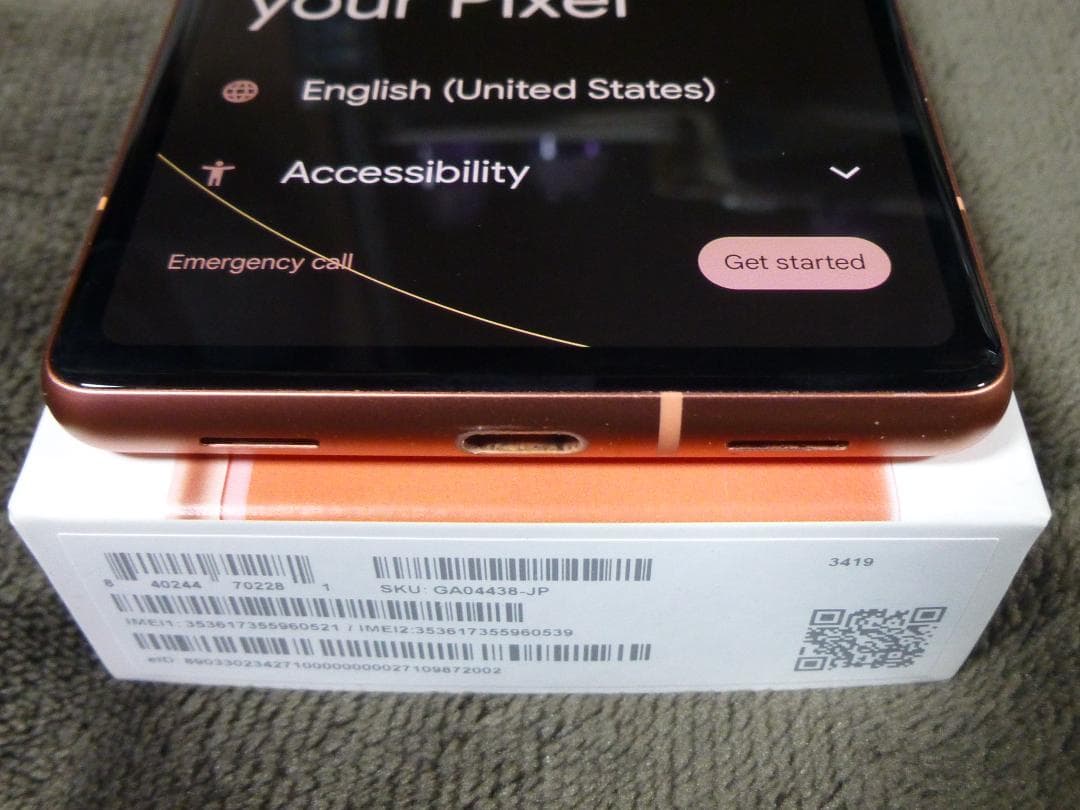 Google Pixel 7a コーラル 128GB　傷が無く使用感の少ない美品