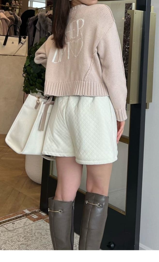 herlipto☆Quilted Flare Bell Shorts