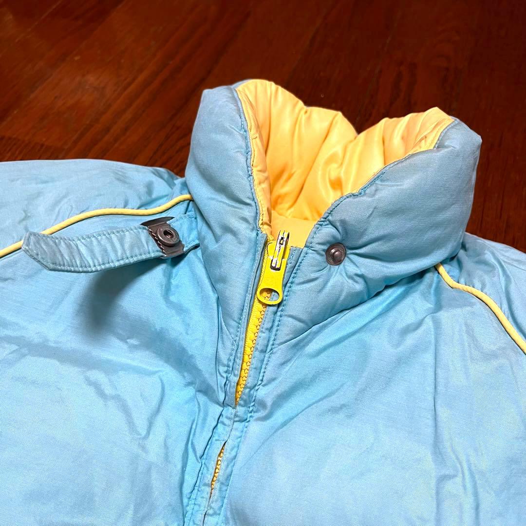Moncler キッズ リバーシブルダウンジャケット 黄色x水色 日本製